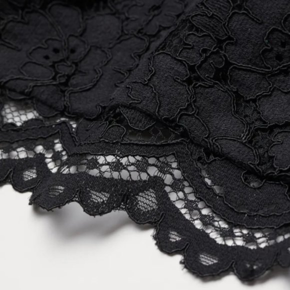 H&M Black Lace V-neck dress (S) - Picture 2 of 5